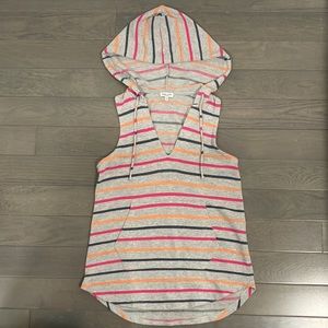 Splendid Striped Hooded Tank Top Size XS